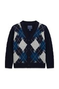 Guess kardigan dziecięcy z dodatkiem wełny granatowy N6BR05 Z1395