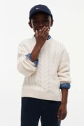 Tommy Hilfiger sweter dziecięcy z bawełną beżowy KB0KB10626