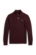 Polo Ralph Lauren sweter dziecięcy bawełniany bordowy 323B26119004