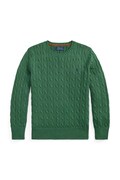 Polo Ralph Lauren пуловер за деца от памук зелен 323702674518