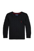 Polo Ralph Lauren pulover otroški bombažen črn 322702674061