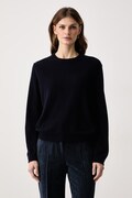 Haveone sweter damski z kaszmirem granatowy MNC.R092