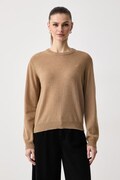 Haveone sweter damski z kaszmirem beżowy MNC.R092