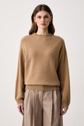 Haveone sweter damski z kaszmirem beżowy MNC.R097