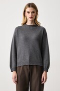 Haveone sweter damski z kaszmirem szary MNC.R097