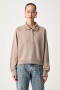 ViCOLO sweter damski wełniany beżowy 7AC7073