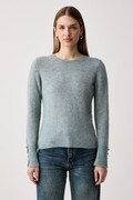 Mos Mosh sweter damski z wełną Sophia szary 183530
