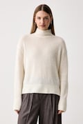 Mos Mosh sweter damski z wełną Thora beżowy 175400