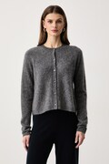 Weekend Max Mara kardigan damski z dodatkiem wełny i kaszmiru WKDESPOSTO szary 2625346012