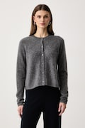 Weekend Max Mara kardigan damski z dodatkiem wełny i kaszmiru WKDESPOSTO szary 2625346012