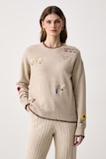 MC2 Saint Barth sweter damski z wełną brązowy TESS001