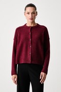 Scotch & Soda kardigan damski z dodatkiem wełny bordowy U9B01799T