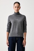 Guess Jeans гольф жіночий з додаванням шовку сірий W6BR03 Z1246