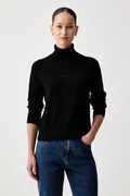 Guess Jeans golf damski z dodatkiem jedwabiu czarny W6BR03 Z1246