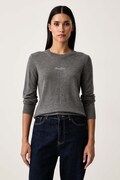 Guess Jeans sweter damski z dodatkiem wełny szary W6BR01 Z1244