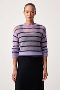 Mos Mosh sweter damski z wełną fioletowy 183010
