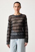 Mos Mosh sweter damski z wełną szary 183010