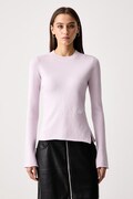 Karl Lagerfeld Jeans пуловер дамски с вискоза розов B4W18005