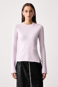 Karl Lagerfeld Jeans пуловер дамски с вискоза розов B4W18005