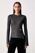 Karl Lagerfeld Jeans пуловер дамски с вискоза черен B4W18005