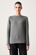 Marc O'Polo sweter damski bawełniany szary 5000010442