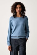 Marc O'Polo sweter damski z bawełną niebieski 5000006907