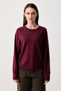 Marc O'Polo sweter damski z bawełną bordowy 5000006907