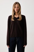 Marc O'Polo sweter damski wełniany brązowy 5000013447