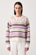 Marc O'Polo sweter damski z dodatkiem wełny beżowy 5000012415