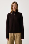 Marc O'Polo sweter damski wełniany brązowy 5000012355