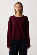 Marc O'Polo sweter damski wełniany bordowy 5000012199