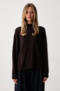 Marc O'Polo sweter damski z wełną brązowy 5000007108