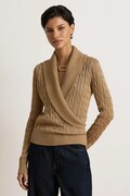 Lauren Ralph Lauren sweter damski z bawełną brązowy 200P14042