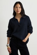 Lauren Ralph Lauren sweter damski z wełną granatowy 200979676
