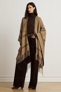 Lauren Ralph Lauren poncho damskie z wełną szare 454P23618