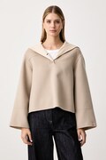 Max&Co. krótki płaszcz damski wełniany VISCHIO beżowy 2626086093200