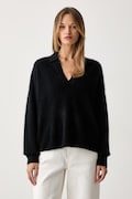ViCOLO sweter damski wełniany granatowy 2AC2081