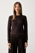ViCOLO sweter damski z wiskozą brązowy 2AC2056