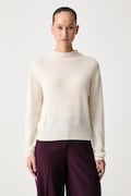 Kaos sweter damski kaszmirowy beżowy SIHKT013