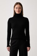 Kaos golf damski wełniany czarny SI1NT046