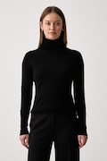 Kaos golf damski wełniany czarny SI1NT046