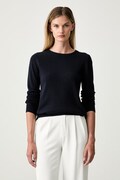 Barbour sweter damski z wełną Pendle granatowy LKN1075