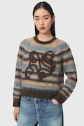 AllSaints sweter damski z wełną REGA AS multicolor W017KF