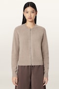 AllSaints kardigan damski z dodatkiem wełny EFFIE beżowy W013KF