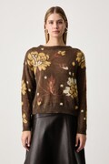 iBlues sweter damski z wełną IBLSOLISTA brązowy 2627366202200