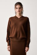 iBlues sweter damski z wełną IBLPARAGGI brązowy 2627366032200