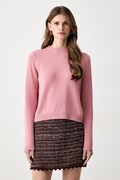 iBlues πουλόβερ γυναικείο με μαλλί IBLAFONA ροζ 2627366141200