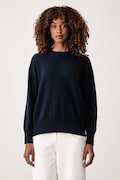 Marella sweter damski z wełną Emme by Marella granatowy 2625366342200