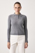 Marella пуловер дамски от вълна Emme by Marella сив 2625366142200