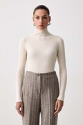 Marella sweter damski z dodatkiem wełny MLLERESIA beżowy 2623366312200